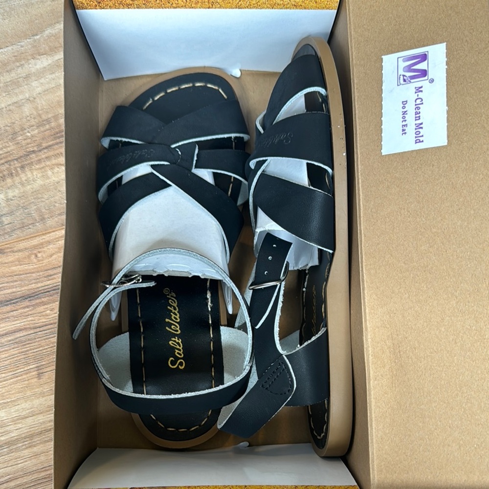 Sun-San Salt Water Sandals (Black)